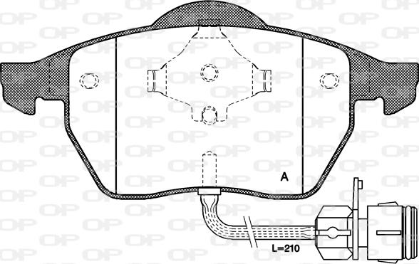 Open Parts BPA0390.02 - Bremžu uzliku kompl., Disku bremzes ps1.lv