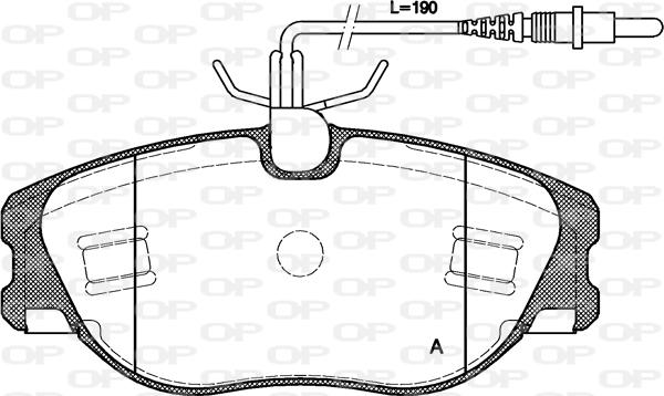 Open Parts BPA0305.44 - Bremžu uzliku kompl., Disku bremzes ps1.lv