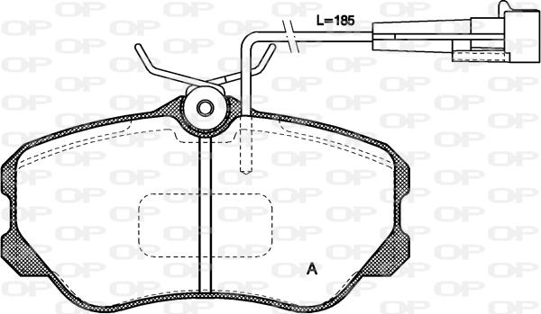 Open Parts BPA0303.02 - Bremžu uzliku kompl., Disku bremzes ps1.lv