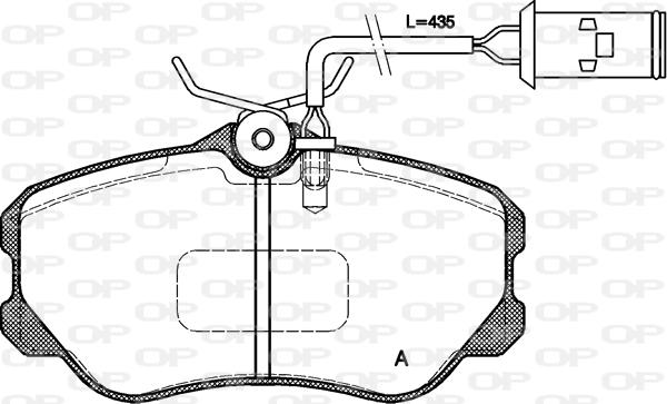 Open Parts BPA0303.12 - Bremžu uzliku kompl., Disku bremzes ps1.lv