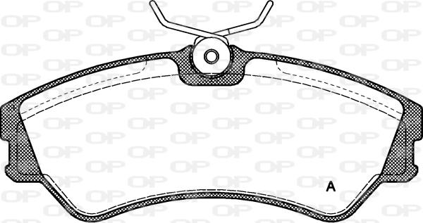 Open Parts BPA0383.00 - Bremžu uzliku kompl., Disku bremzes ps1.lv