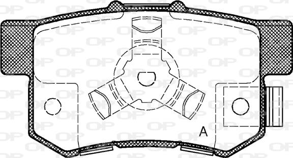 Open Parts BPA0325.04 - Bremžu uzliku kompl., Disku bremzes ps1.lv