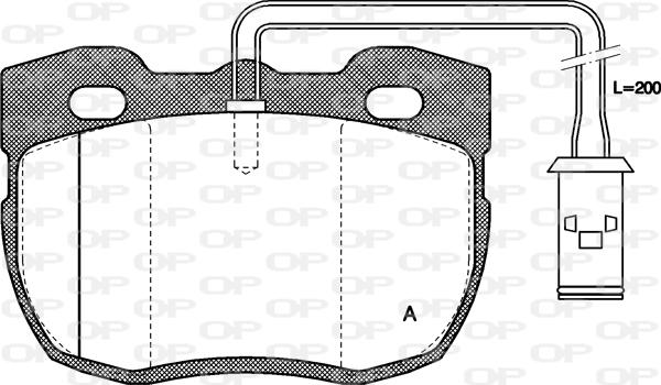 Open Parts BPA0267.11 - Bremžu uzliku kompl., Disku bremzes ps1.lv