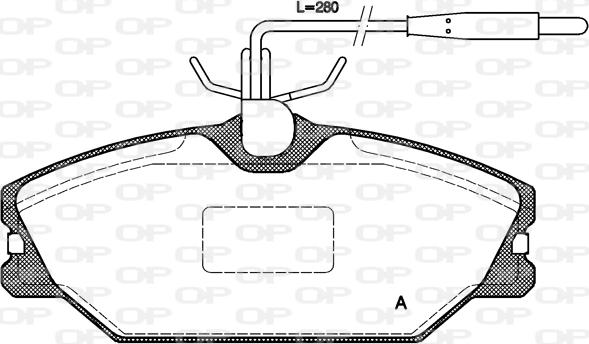 Open Parts BPA0208.12 - Bremžu uzliku kompl., Disku bremzes ps1.lv