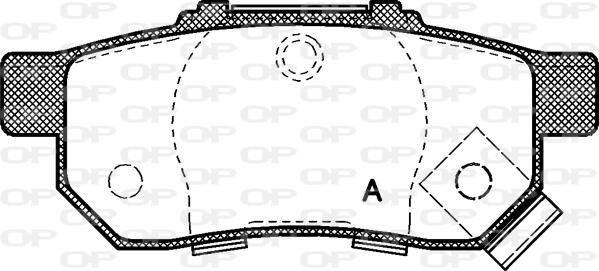 Open Parts BPA0233.52 - Bremžu uzliku kompl., Disku bremzes ps1.lv