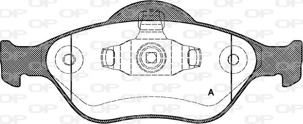 Open Parts BPA0766.00 - Bremžu uzliku kompl., Disku bremzes ps1.lv