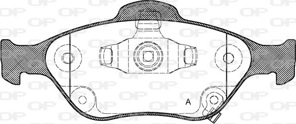 Open Parts BPA0766.12 - Bremžu uzliku kompl., Disku bremzes ps1.lv