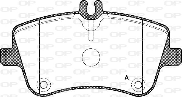 Open Parts BPA0768.00 - Bremžu uzliku kompl., Disku bremzes ps1.lv