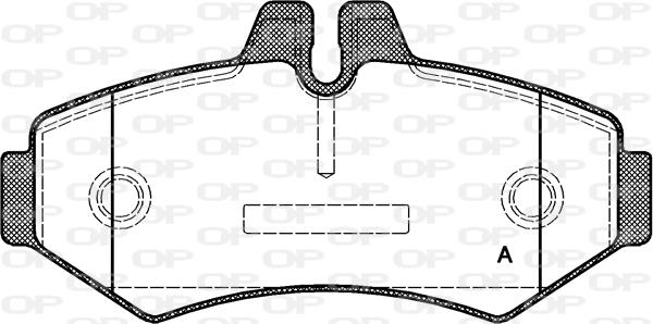 Open Parts BPA0733.00 - Bremžu uzliku kompl., Disku bremzes ps1.lv