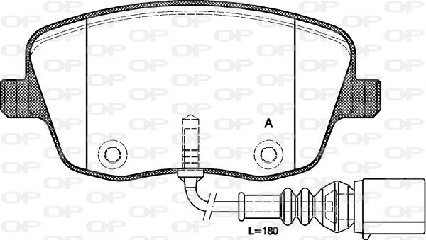 Open Parts BPA0775.01 - Bremžu uzliku kompl., Disku bremzes ps1.lv