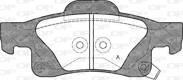 Open Parts BPA1446.02 - Bremžu uzliku kompl., Disku bremzes ps1.lv