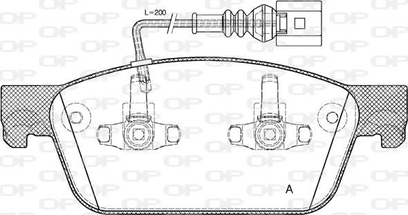 Open Parts BPA1440.01 - Bremžu uzliku kompl., Disku bremzes ps1.lv