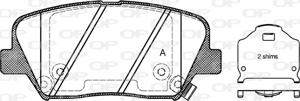 Open Parts BPA1412.02 - Bremžu uzliku kompl., Disku bremzes ps1.lv