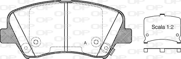 Open Parts BPA1412.32 - Bremžu uzliku kompl., Disku bremzes ps1.lv