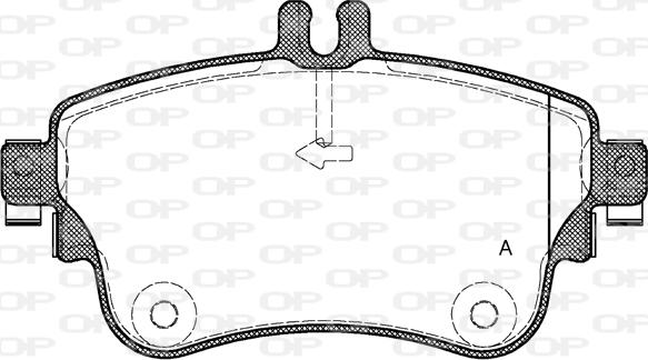 Open Parts BPA1487.08 - Bremžu uzliku kompl., Disku bremzes ps1.lv