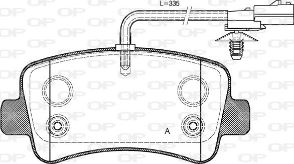 Open Parts BPA1439.01 - Bremžu uzliku kompl., Disku bremzes ps1.lv