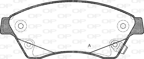 Open Parts BPA1431.12 - Bremžu uzliku kompl., Disku bremzes ps1.lv