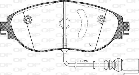 Open Parts BPA1470.01 - Bremžu uzliku kompl., Disku bremzes ps1.lv