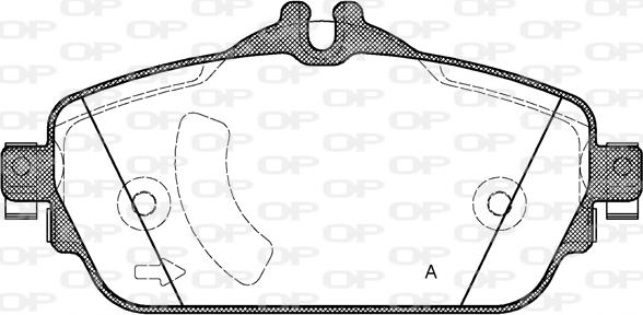 Open Parts BPA1592.08 - Bremžu uzliku kompl., Disku bremzes ps1.lv