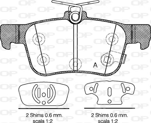 Open Parts BPA1551.12 - Bremžu uzliku kompl., Disku bremzes ps1.lv