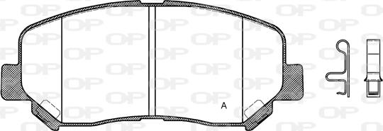 Open Parts BPA1513.02 - Bremžu uzliku kompl., Disku bremzes ps1.lv