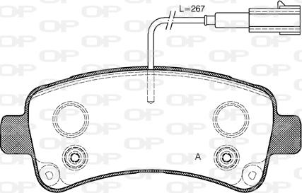 Open Parts BPA1588.02 - Bremžu uzliku kompl., Disku bremzes ps1.lv