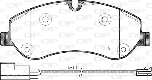 Open Parts BPA1520.02 - Bremžu uzliku kompl., Disku bremzes ps1.lv