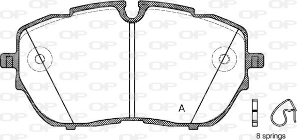 Open Parts BPA1654.00 - Bremžu uzliku kompl., Disku bremzes ps1.lv