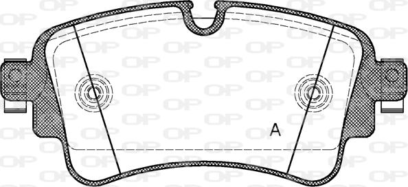 Open Parts BPA1669.08 - Bremžu uzliku kompl., Disku bremzes ps1.lv