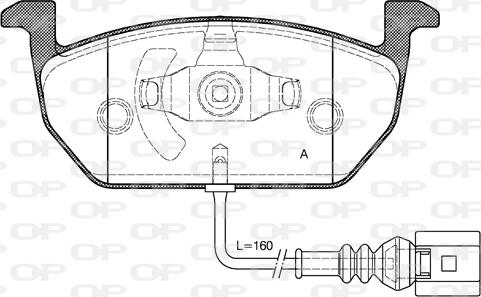 Open Parts BPA1601.01 - Bremžu uzliku kompl., Disku bremzes ps1.lv