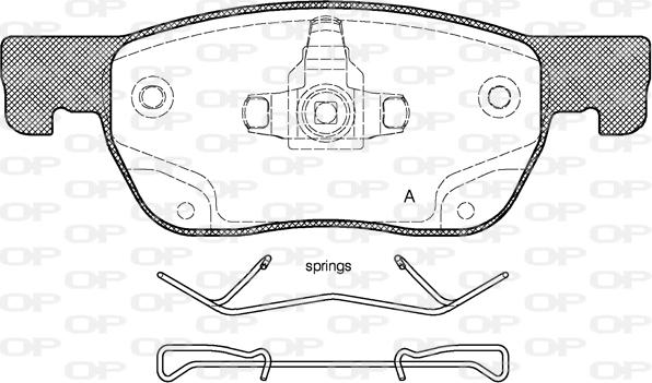 Open Parts BPA1681.02 - Bremžu uzliku kompl., Disku bremzes ps1.lv