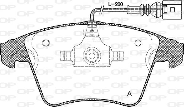 Open Parts BPA1045.01 - Bremžu uzliku kompl., Disku bremzes ps1.lv