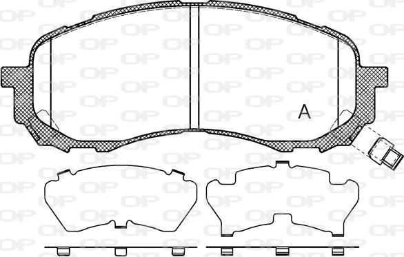 Open Parts BPA1081.11 - Bremžu uzliku kompl., Disku bremzes ps1.lv