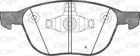 Open Parts BPA1082.50 - Bremžu uzliku kompl., Disku bremzes ps1.lv