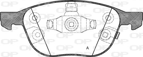 Open Parts BPA1082.12 - Bremžu uzliku kompl., Disku bremzes ps1.lv