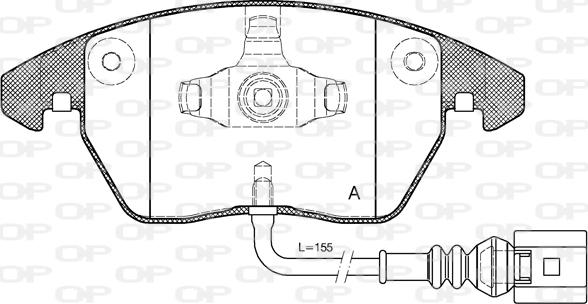 Open Parts BPA1030.01 - Bremžu uzliku kompl., Disku bremzes ps1.lv