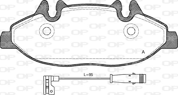 Open Parts BPA1109.02 - Bremžu uzliku kompl., Disku bremzes ps1.lv