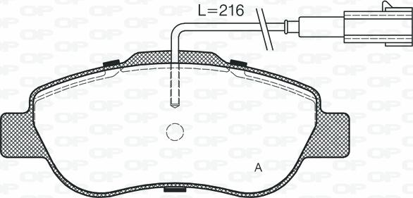 Open Parts BPA1100.02 - Bremžu uzliku kompl., Disku bremzes ps1.lv