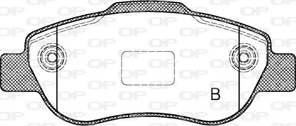 Open Parts BPA1100.11 - Bremžu uzliku kompl., Disku bremzes ps1.lv