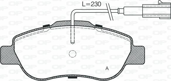 Open Parts BPA1100.12 - Bremžu uzliku kompl., Disku bremzes ps1.lv