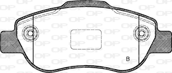 Open Parts BPA1100.21 - Bremžu uzliku kompl., Disku bremzes ps1.lv