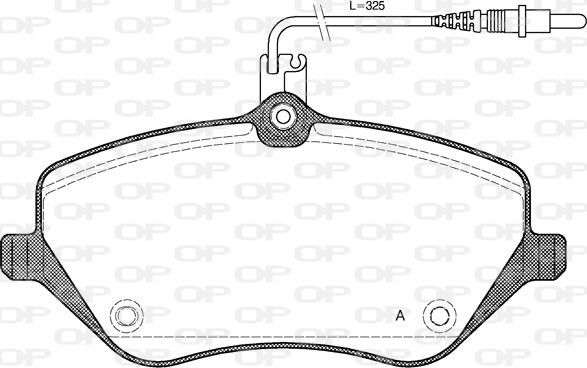 Open Parts BPA1101.04 - Bremžu uzliku kompl., Disku bremzes ps1.lv