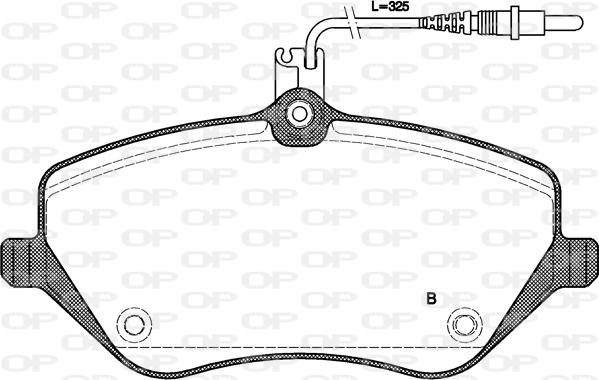 Open Parts BPA1101.04 - Bremžu uzliku kompl., Disku bremzes ps1.lv