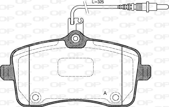 Open Parts BPA1102.04 - Bremžu uzliku kompl., Disku bremzes ps1.lv