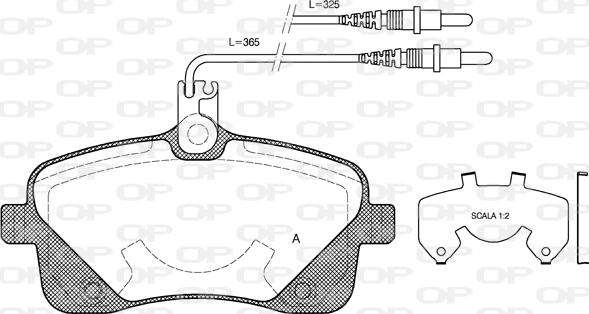 Open Parts BPA1102.02 - Bremžu uzliku kompl., Disku bremzes ps1.lv