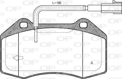 Open Parts BPA1113.22 - Bremžu uzliku kompl., Disku bremzes ps1.lv