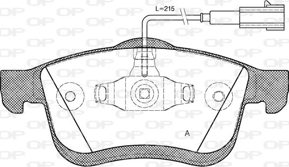 Open Parts BPA1183.22 - Bremžu uzliku kompl., Disku bremzes ps1.lv