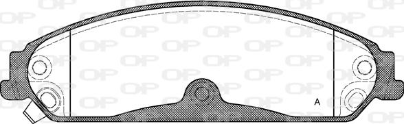 Open Parts BPA1128.04 - Bremžu uzliku kompl., Disku bremzes ps1.lv
