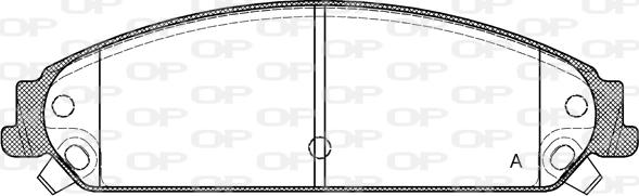 Open Parts BPA1128.08 - Bremžu uzliku kompl., Disku bremzes ps1.lv