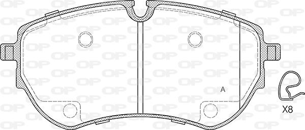 Open Parts BPA1853.00 - Bremžu uzliku kompl., Disku bremzes ps1.lv